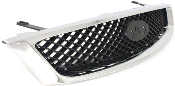 2005-2007 Ford Focus Grille, Chrome Shell/Black Insert.