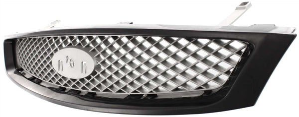 2005-2007 Ford Focus Grille, Black Shell/Silver Gray.