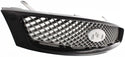 2005-2007 Ford Focus Grille, Black Shell/Silver Gray.