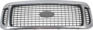 2002-2004 Ford Excursion Grille, Chrome Shell/charcoa.