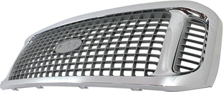 2002-2004 Ford Excursion Grille, Chrome Shell/charcoa.