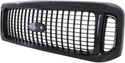 2001 Ford Excursion Grille, Black Shell/Dark Gray.