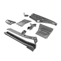 Set of metal vehicle frame components on a white background. 1966-1967 Chevy Nova Fender Apron Kit RH.