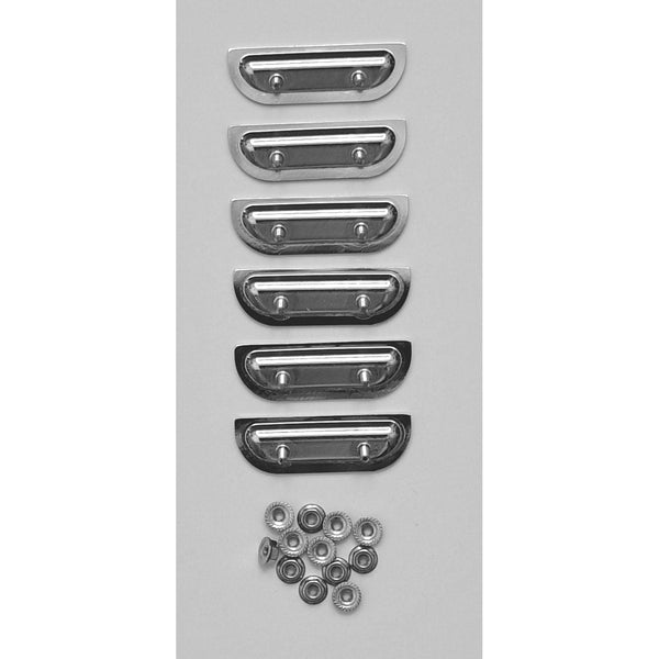 1957 Chevy Bel Air Fender Louver Set, Chrome