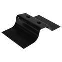 Black metal bracket on a white background. 1978-1988 Front Floor Shifter Mounting Bracket.