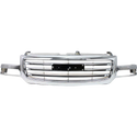 2003-2007 GMC Sierra Pickup Truck Grille, Chrome.