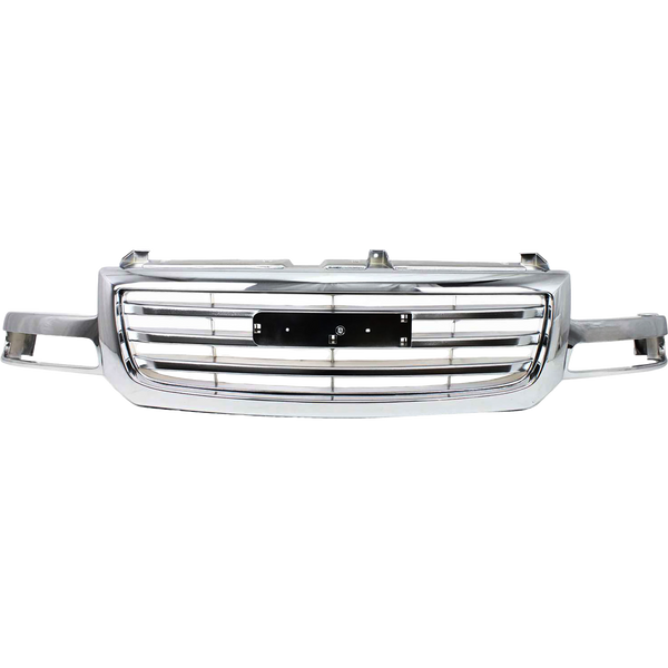 2003-2007 GMC Sierra Pickup Truck Grille, Chrome.