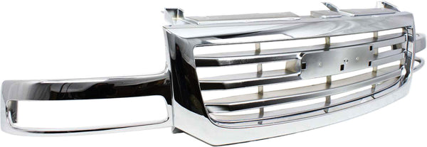 2003-2007 GMC Sierra Pickup Truck Grille, Chrome.