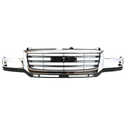 2003-2007 GMC Sierra Pickup Truck Grille, Chrome Shell.