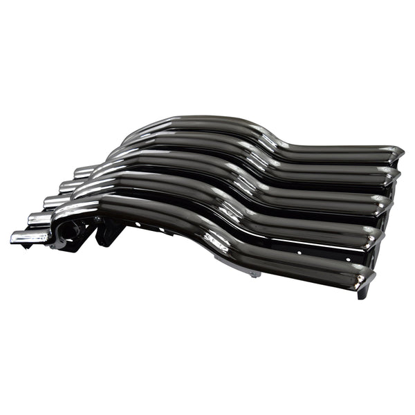 1947-1953 Chevy 1st Series Truck Grille Assembly Chrome with Black Backsplash Includes Mounting Brackets.