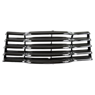 1947-1953 Chevy 1st Series Truck Grille Assembly Chrome with Black Backsplash Includes Mounting Brackets.