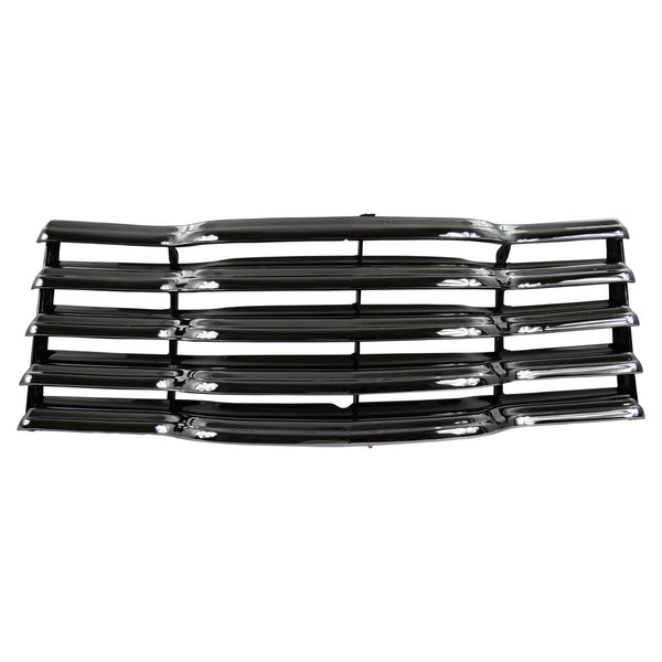 1947-1953 Chevy 1st Series Truck Grille Assembly Chrome with Black Backsplash Includes Mounting Brackets.