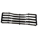 1947-1953 Chevy 1st Series Truck Grille Assembly Chrome with Black Backsplash Includes Mounting Brackets.