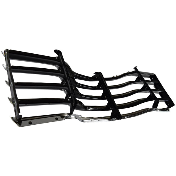 1947-1953 Chevy 1st Series Truck Grille Assembly Chrome with Black Backsplash Includes Mounting Brackets.