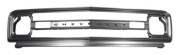 1969-1970 Chevy C10 Pickup Grille Frame Aluminum W/ Chevrolet With Grille Support.