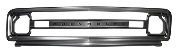 1969-1970 Chevy C10 Pickup Grille Frame Aluminum W/ Chevrolet With Grille Support.