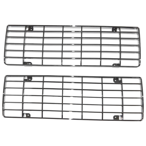 1970 Ford F-100 Pickup Chrome Grille Insert Pair.