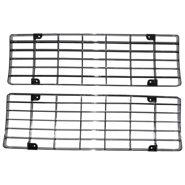 1970 Ford F-100 Pickup Chrome Grille Insert Pair.