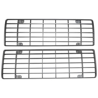 1970 Ford F-100 Pickup Grille Insert Pair Painted Silver.