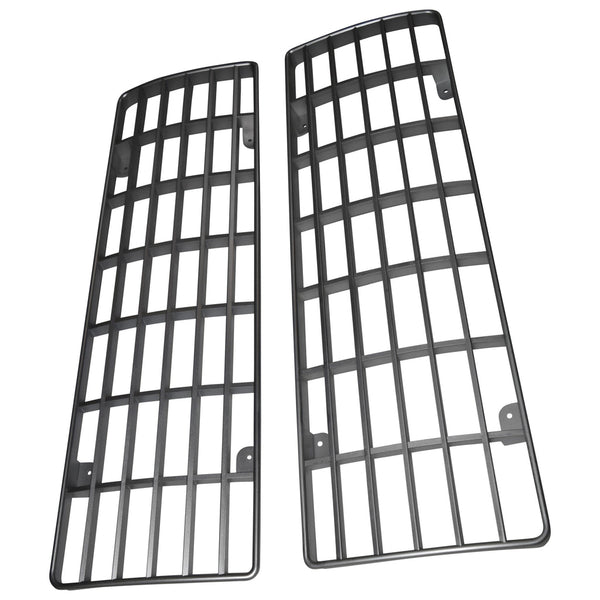 1970 Ford F-100 Pickup Grille Insert Pair Painted Silver.