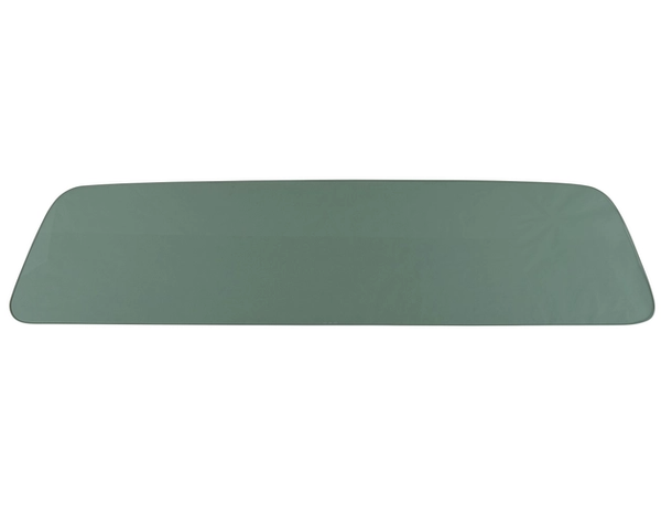 Rectangular green glass on a white background. 1967-1972 Ford F-100 Rear Window Glass Green Tinted.