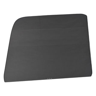 Black car plate on a white background. Door Glass LH Smoke