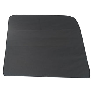 Black car mat on a white background.  Door Glass Smoke, RH