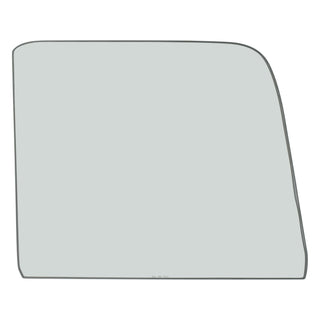Car window glass on a white background. Door Glass LH Clear.