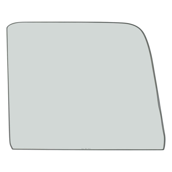 Car window glass on a white background. Door Glass LH Clear.