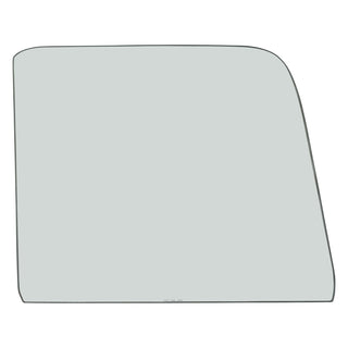 Car side mirror glass on a white background. Door Glass RH Clear