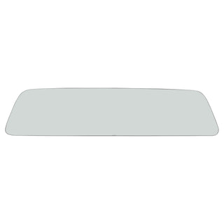 Red bed frame with white mattress and pillows on a white background. Rear Window Glass Clear.