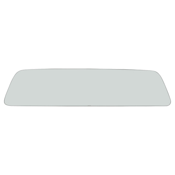 Red bed frame with white mattress and pillows on a white background. Rear Window Glass Clear.