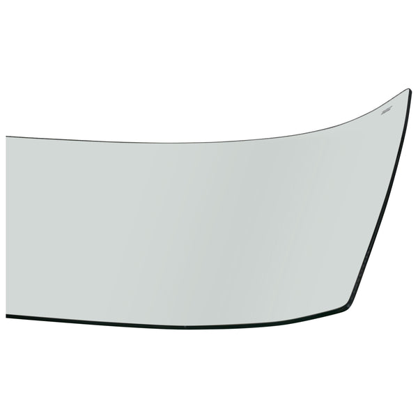 Car windshield glass on a white background. Front Windshield Glass Clear.