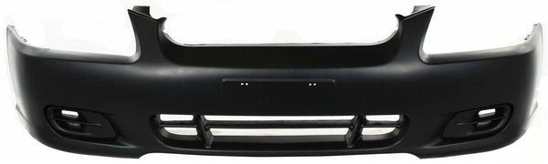 2000-2002 Hyundai Accent Front Bumper Cover, Primed, w/o Fog Lamp Hole.
