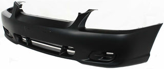 2000-2002 Hyundai Accent Front Bumper Cover, Primed, w/o Fog Lamp Hole.