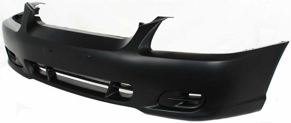 2000-2002 Hyundai Accent Front Bumper Cover, Primed, w/o Fog Lamp Hole.