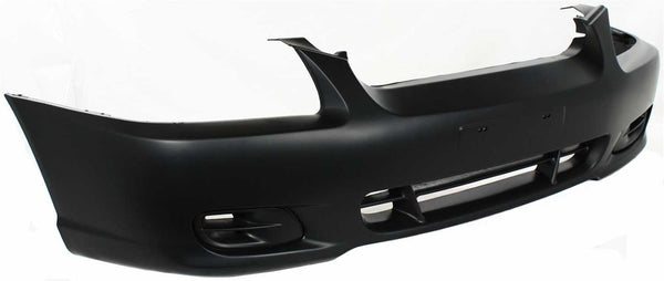 2000-2002 Hyundai Accent Front Bumper Cover, Primed, w/o Fog Lamp Hole.