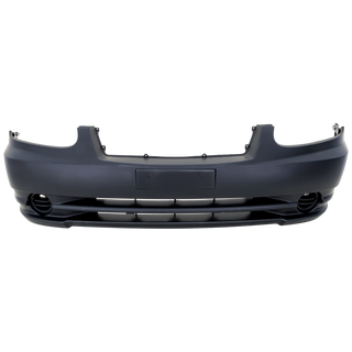 2003-2006 Hyundai Accent Front Bumper Cover, Primed, w/o Fog Light Hole.