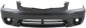 2000-2002 Hyundai Accent Front Bumper Cover, Primed, Hatchback, w/o Fog Lights.