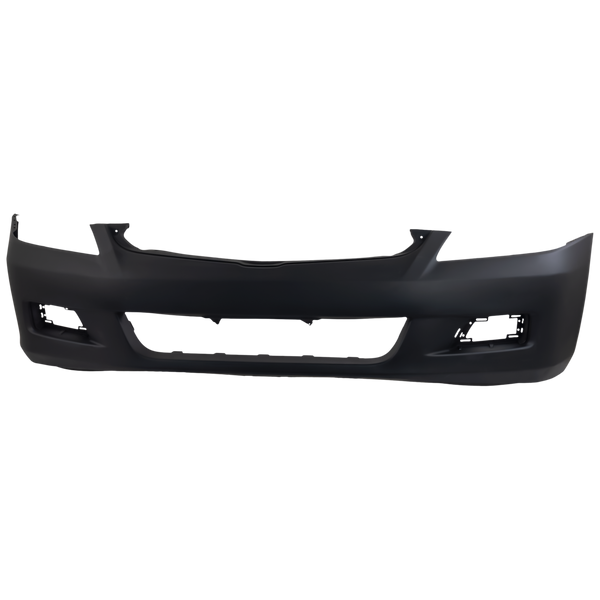 2006-2007  Honda Accord Front Bumper Cover, Primed, W/ Fog Lamp Hole - Capa.