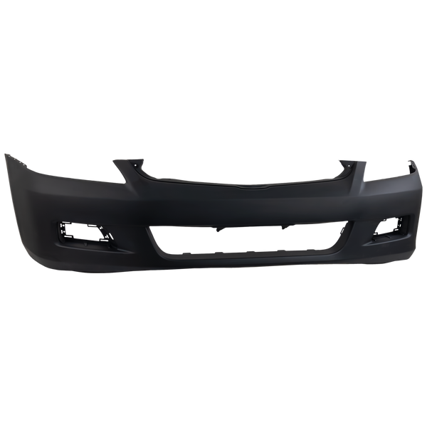 2006-2007  Honda Accord Front Bumper Cover, Primed, W/ Fog Lamp Hole - Capa.