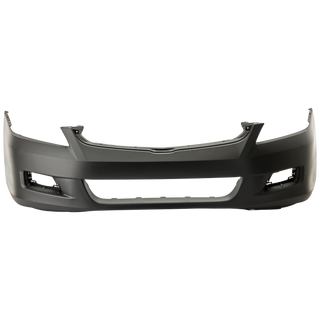 2006-2007  Honda Accord Front Bumper Cover, Primed, Withfog Lamp Hole.