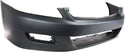 2006-2007 Honda Accord Front Bumper Cover, Primed, Coupe, w/fog Lamp Hole.