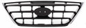 2004-2006 Hyundai Elantra Grille, Chrome Shell/Black.