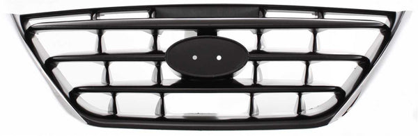 2004-2006 Hyundai Elantra Grille, Chrome Shell/Black.