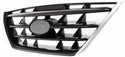 2004-2006 Hyundai Elantra Grille, Chrome Shell/Black.