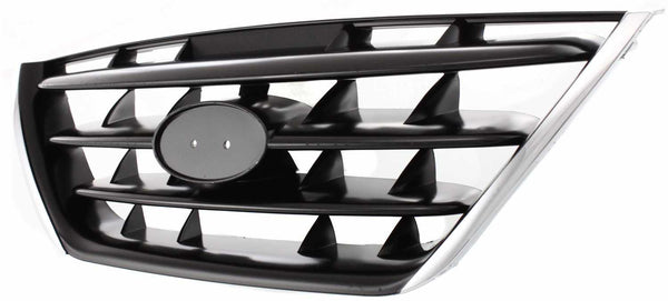 2004-2006 Hyundai Elantra Grille, Chrome Shell/Black.