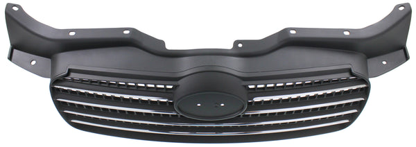 2006-2011 Hyundai Accent Grille, Chrome Shell/Black.