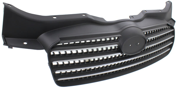 2006-2011 Hyundai Accent Grille, Chrome Shell/Black.