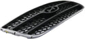 2007-2009 Hyundai Santa Fe Grille, Chrome Shell/Silver.